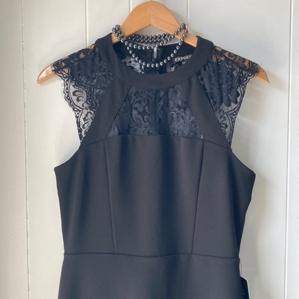 Express Lace Black Cocktail Dress Size 10